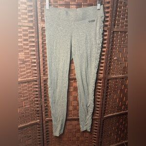 Guess Gray Ruched Side Seam Leggings